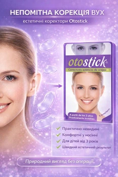 Окружность Otostick — эстетический корректор для ушей, прозрачный гипоаллергенный фиксатор, 8 шт