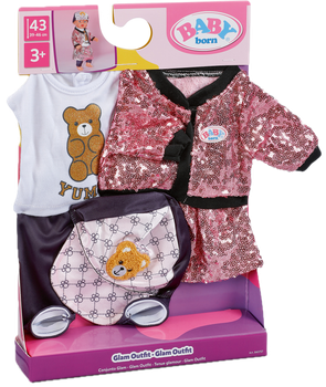 Zestaw odzieży Baby Born Zapf Creation Glam Outfit 43 cm 840757 (4001167837320)