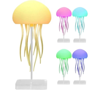 Светильник-ночник RGB LED Медуза с подсветкой и подвижными щупальцами