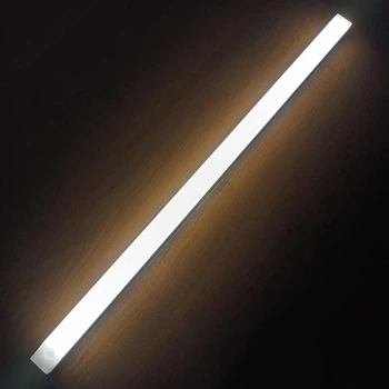 LED лампа 50 см. с аккумулятором с датчиком движения, на магните/липучке