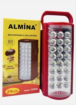Портативний ліхтар з павербанком на 24 Led Almina 2424