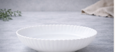 Белая суповая тарелка Luminarc Bloom White из стеклокерамики 200 мм (X2232)