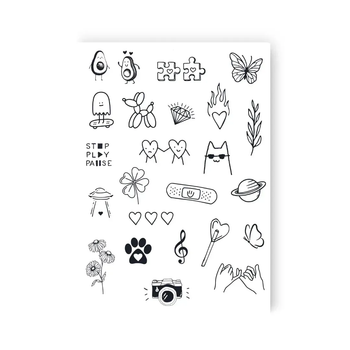 Тату временное в наборе WOW Tattooshka LB-126 Разноцветный shop (5805800013237)