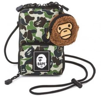 Сумка через плече Bape у камуфляжному кольорі + Брелок Baby Milo у подарунок.