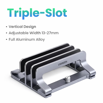 Подставка для ноутбука UGREEN Vertical Laptop Stand LP825 Triple slots