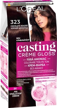 Краска уход для волос L'Oreal Paris Casting Creme Gloss № 323 "Чёрный шоколад"