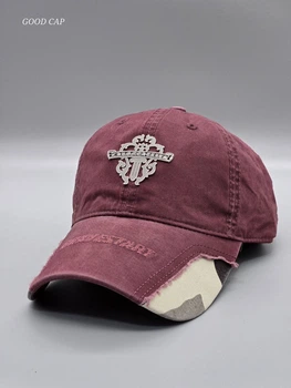 Кепка бейсболка CHROME HEARTS камуфляж Бордо