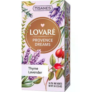 Чай Lovare Tisanes Provence Dreamsбленд травяного и плодового чая с цветами 36 г (24 шт. х 1.5 г