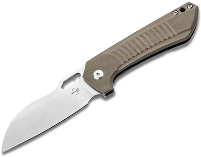 Нож Boker Plus Swoopy 01BO693 D2 black stonewash флипер EDC Черный алюминий (23731108)