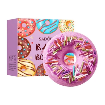 Бомбочка для ванни у формі пончика Doughnuts Sadoer, 100г (01 Рожева)
