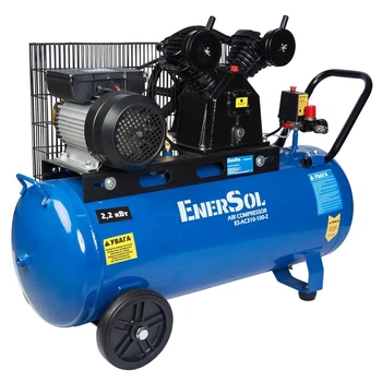 Компрессор воздушный EnerSol ES-AC310-100-2, 230 В/50 Гц; 2.2 кВт; Произв. 310 л/мин; Макс. давление 8 Бар ; Ресивер 100 л