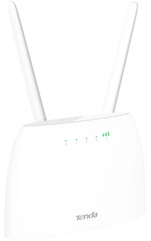 Маршрутизатор TENDA 4G06 N300, 4G/LTE, 1xFE LAN, 1xFE LAN/WAN, 1xRJ11, Cлот для SIM-карти (648776)