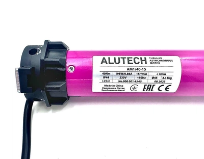 Внутривальный электропривод двигатель для роллет Alutech AM1/40-15