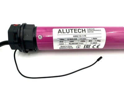 Внутрішньовальний електропривід з вбудованим радіоприймачем Alutech AM0/10-17R RADIOLINE