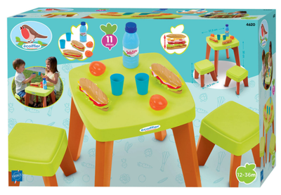 Ігровий набір Ecoiffier Стіл для пікніка 10 елементів (3280250046202)