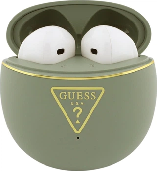 Słuchawki Guess Gold Line Triangle Khaki (GUTWSA15HETN)