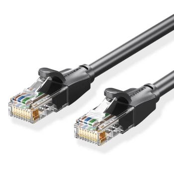 Патч-корд 3м, UTP cat 6 RJ-45 black Vention (IBEBI)