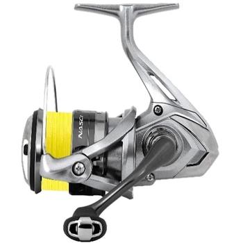 Рыболовная катушка Shimano Nasci FC 2500 Pre-spooled с готовой намоткой PowerPro 0.15 мм