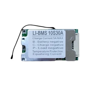 BMS контроллер 10S 30А плата заряда защиты 10х Li-ion 36В с балансиром