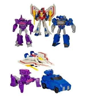 Іграшки Трансформери Шоквейв, Старскрім та Саундвейв Transformers Decepticon Commander Shockwave, Starscream and Soundwave 3-Pack Hasbro