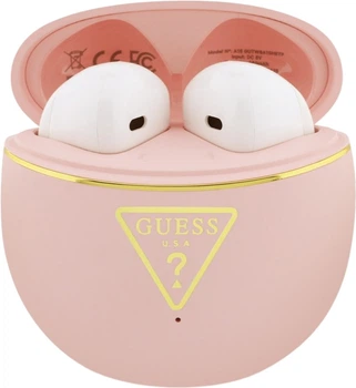 Słuchawki Guess Gold Line Triangle Pink (GUTWSA15HETP)