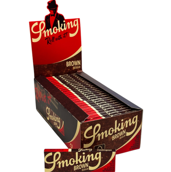Блок паперу для самокруток Smoking Regular Brown 70 мм — 50 пачок по 60 листівок