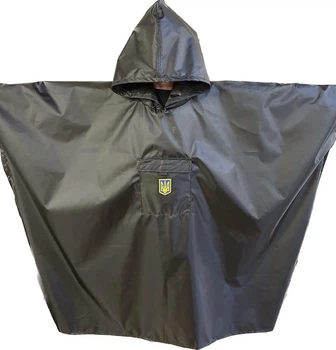 Дощовик-пончо чорний Poncho (Black)