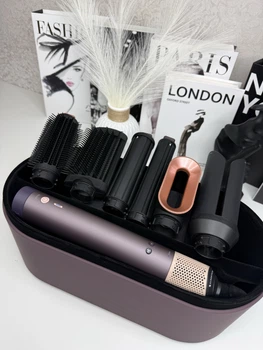 Мультистайлер Airwrap Coanda 2x с кейсом 1700Вт Multi Styler & Dryer HS09 Цвет: Фиолетовый Jasper Plum Стайлер фен выпрямитель