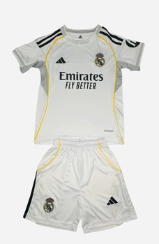Детская футбольная форма ФК "Реал Мадрид" FC "Real Madrid" Новый сезон 2026. Размер 28 (на рост 145-155см) Вышитые эмблемы. Материал - высококачественный полиэстер.