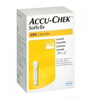 Ланцеты медицинские Accu-Chek Softclix | Акку-Чек Софткликс для прокола пальца, 200 шт.