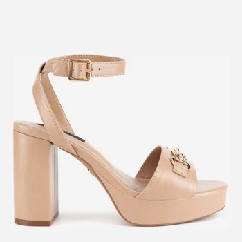 Женские босоножки Nine West R25SS04320 5906751083758 36 23.7 см Бежевые (5906751083840)