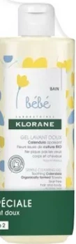 Гель для купання Klorane Bebe Gentle Cleansing Gel Soothing Calendula 500 мл без дозатора