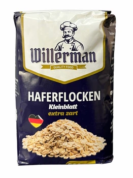 Вівсяні пластівці Willerman Haferflocken Kleinblatt Extra Zart 500 г