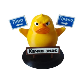 Декоративна качка ліво - право, Качка знає