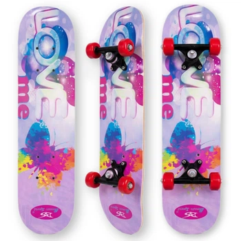 Детский мини скейт скейтборд детский любовь Love SP-Sport Kids 1407 Pink-Multicolor
