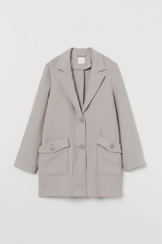 Тренч H&M сірий KUKKF223 S