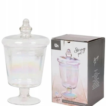 Стеклянная сахарница Excellent Houseware с иризацией 800 мл