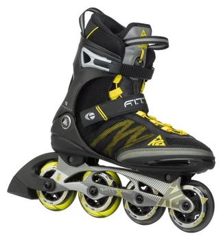 Роликові ковзани K2 FIT X PRO M 46 (12.0US) 300мм Black/yellow (3050002) (265мм)