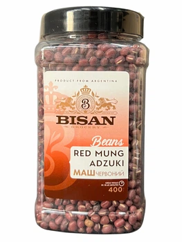 Квасоля адзукі (червоний маш) Bisan Red Mung Adzuki 400 г
