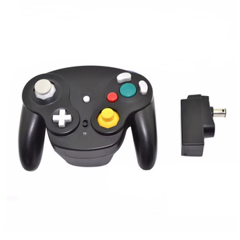 Геймпад для Nintendo GameCube беспроводной совместимый с Wii Черный