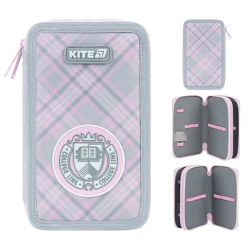Пенал без наповнення Kite College Line K26-623-1, 2 відділення