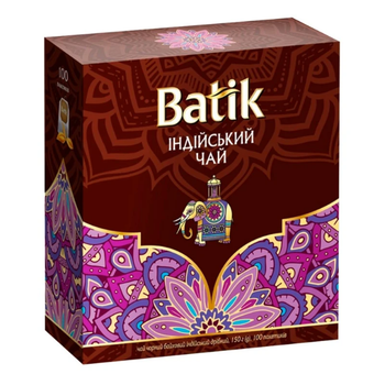 Чай черный Batik Индийский Чай 100 пакетов