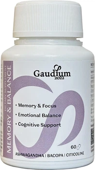 Дієтична добавка Gaudium 2022 MEMORY & BALANCE 60 веганських капсул