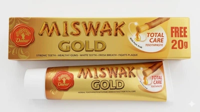 Зубна паста мисвак miswak ГОЛД GOLD 120 грамів + 20 грамів = 140 грамів