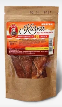 Джерки "Качка по-пекінськи" (30г) Елітне М'ясце