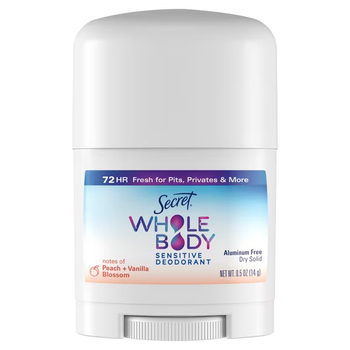 Дезодорант для всього тіла Secret Whole Body Aluminum Free Sensitive Deodorant (міні), 14 г