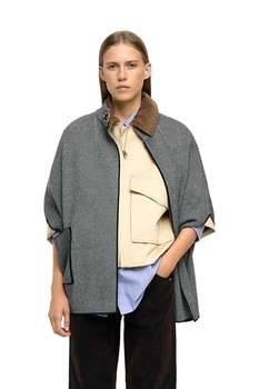 Пончо Equilibri one size Серый (Grey) (138797)