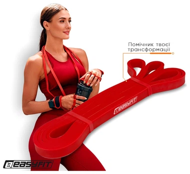 Гумова петля EasyFit 2-15 кг червона (Червоний)