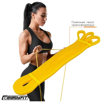 Гумова петля EasyFit 1-6 кг жовта (Жовтий)
