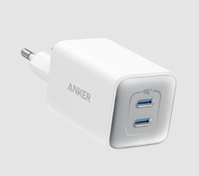 Мережевий зарядний пристрій Anker Nano 3-покоління 47W - 2 порти USB-C - White